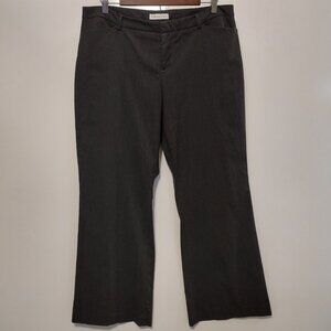 Women's Coldwater Creek Charcoal Gray Dress Pants Wide Leg in Size 14 Petite